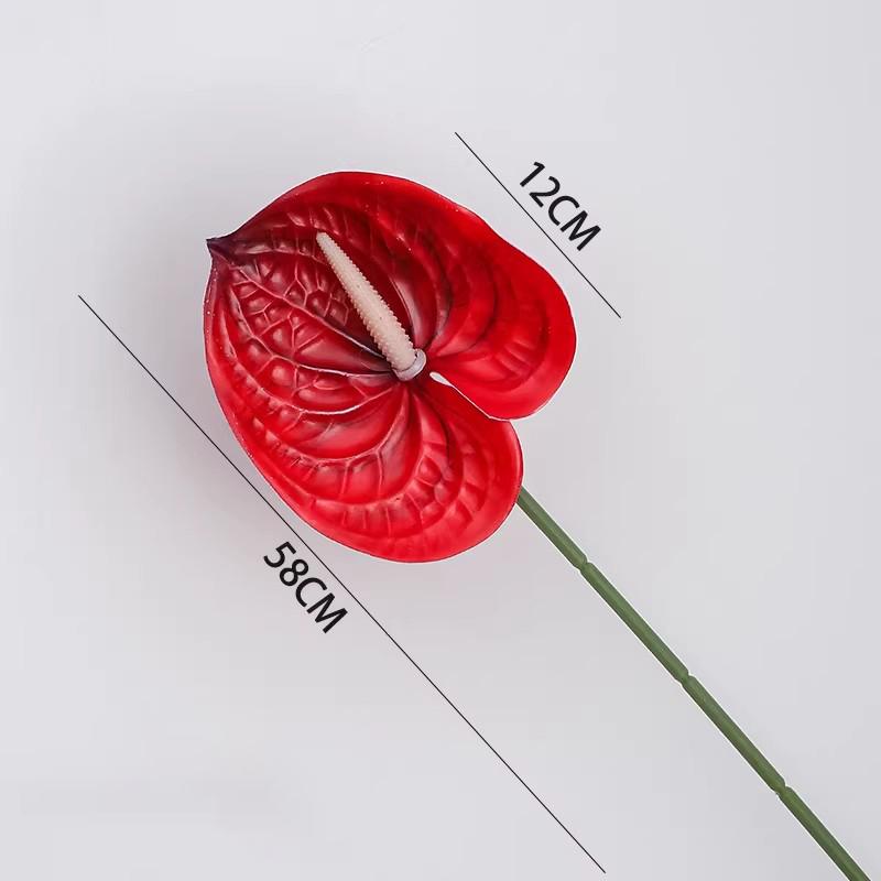 1/5/10Pcs Artificial Palm Flamingo Palm Silk Flower Wedding Flower Arrangement Long Branch Fake Flowers Home Wedding Decoration