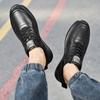 Fashion Lace-Up Mens Fashion Sneakers High Quality Male Comfortable Walking Shoe Simple Men Casual Flats Genuine Leather Skate Shoes Men