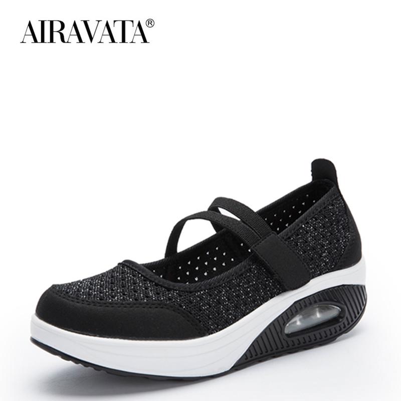 Женская обувь на воздушной подушке, легкая дышащая спортивная обувь для отдыха увеличенного размера