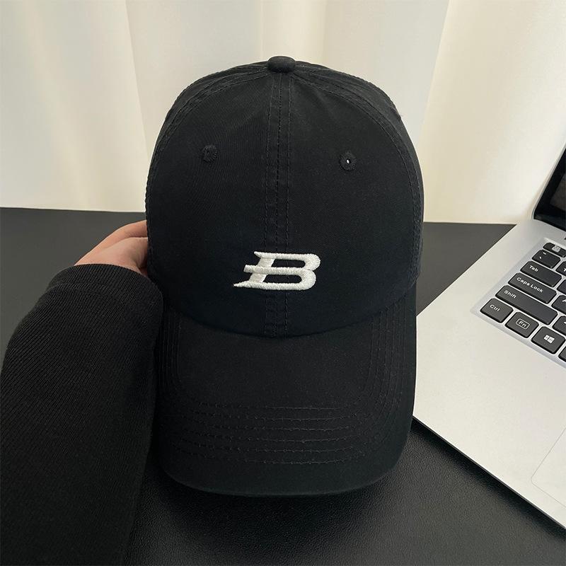 Letter Embroidered Baseball Cap Children's Summer Outdoor Wide Brim Versatile Sun Hat Showing Face Small Sun Protection Peaked Cap Men