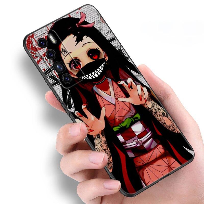 Чехол аниме «Убийца демонов Nezuko» для Huawei NOVA 8 9 Pro 8i 7i 7SE Y60 5T Mate 40 30 20 10 Lite Honor 50 30 Premium Pro Plus 30S