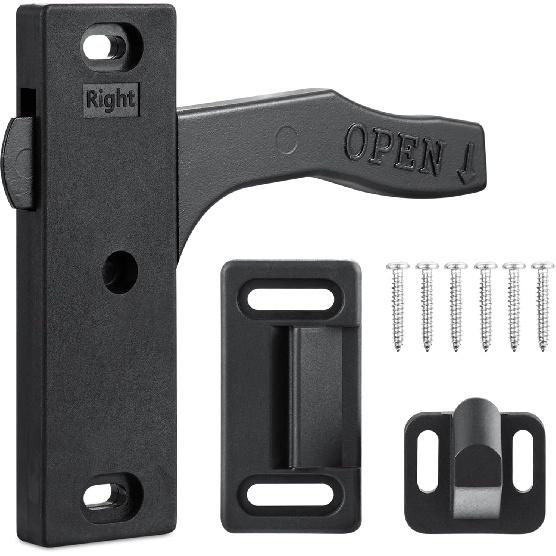 RV Screen Door Latch (Right Hand), Screen Door Handle Latch Replacement Kit for RV Camper, Motorhome, Travel Trailer