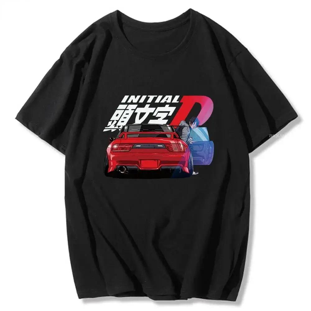 Initial D T Shirt Japanese Anime Graphic Funny Harajuku Manga T Shirt Fashion Casual Short Sleeve T Shirt Summer Men's T-shirt