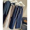 Retro Loose Wide-leg Tooling Casual Pants Women's Autumn New Elastic Waist Thin Versatile Scimitar Pants