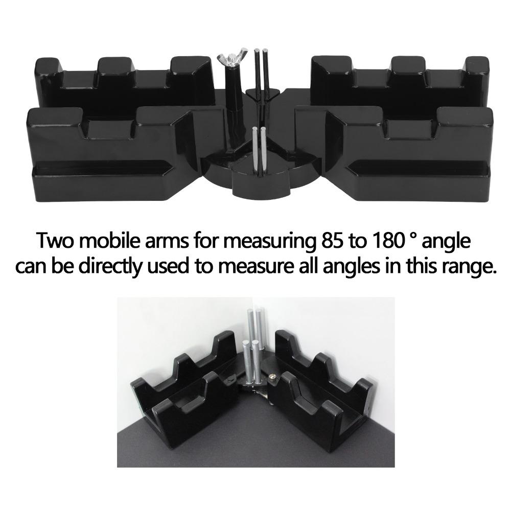ABS Material Mitre Measuring Tool Black Color Angle Finder Mitre Cutting Tool Home Decoration