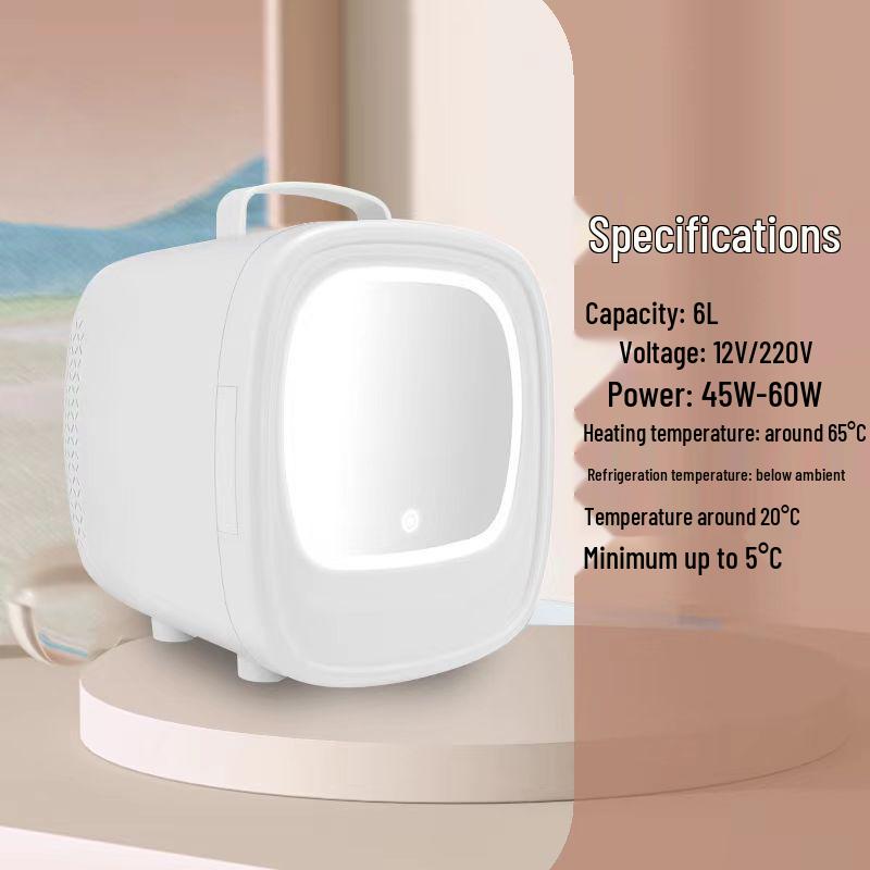 Портативный мини-холодильник для макияжа двойного назначения для автомобиля и дома