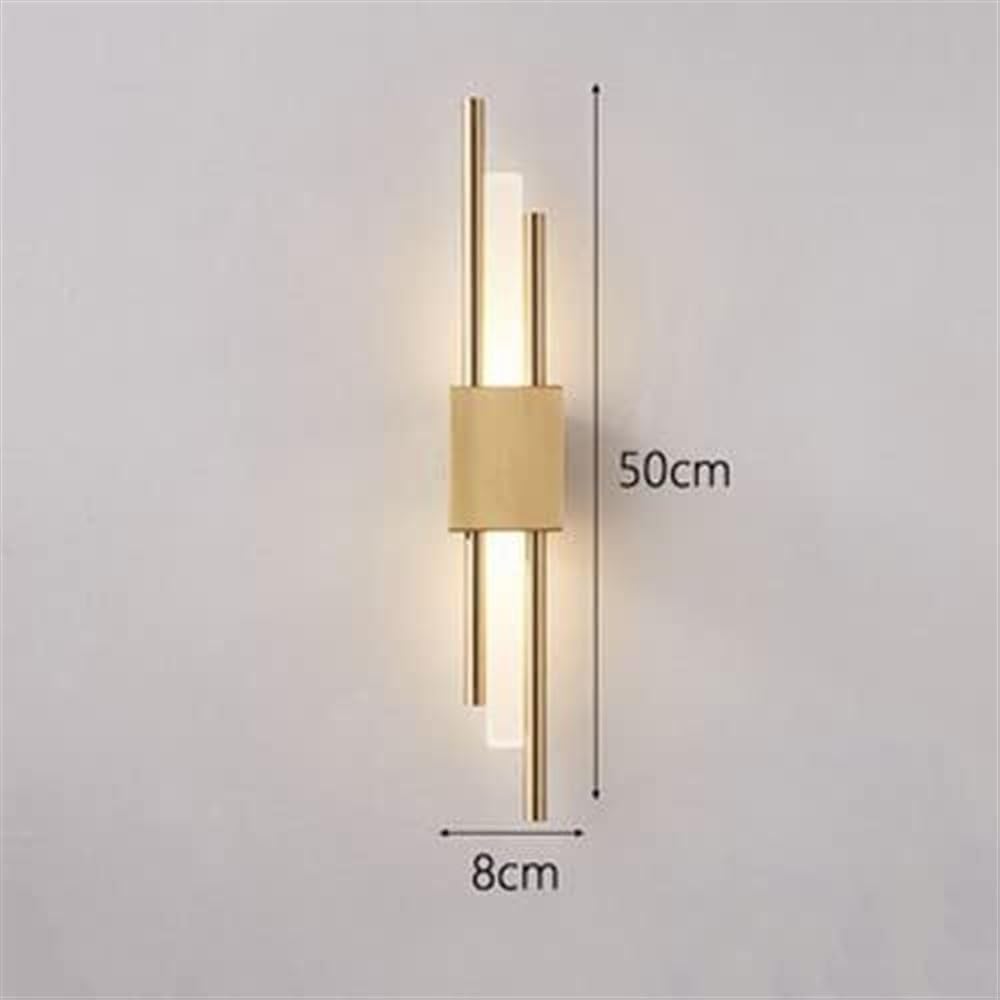 Nordic Creative Simple Retro Gold Strip Wall Lamp Suitable for Bedside/Entrance/Stairs Gold