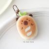 Креативная мягкая набивная игрушка Бургер Животное Капибара Плюшевая кукла Брелок Игрушка Мультяшная сумка Подвеска для машины Тост Брелок