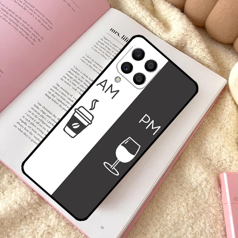 Coffee Wine Cup Case For Samsung Galaxy M11 M12 M13 M14 M15 M06 M16 M36 M56 M31 M53 M32 M52 M35 M55 M34 M54