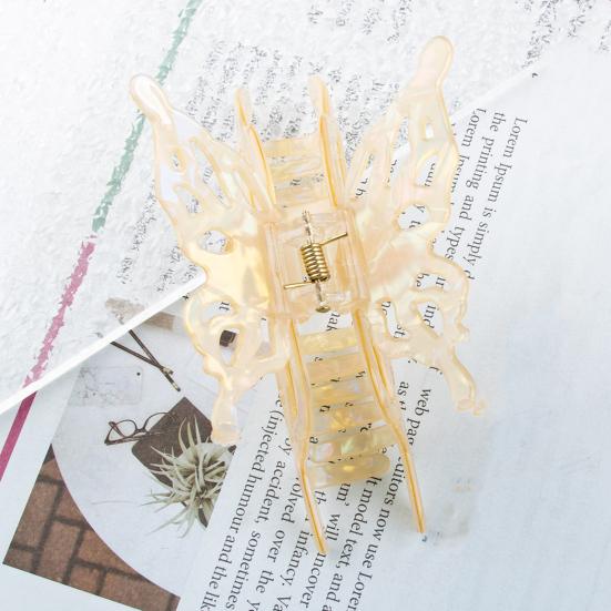 Hair Claw Hollow Butterfly Shape Back Head Shower Clip Strong Grip Medium Size Shark Hair Claw Versatile Hair