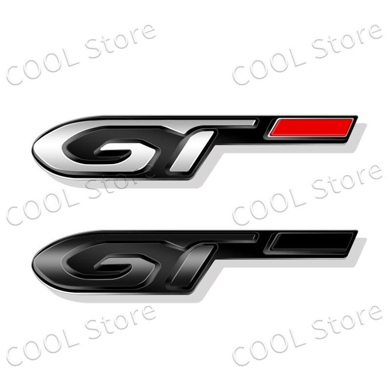 3D Chrome Metal GT Logo Emblem Fender Rear Trunk Body Sticker For Peugeot 208 308 508 2008 3008 5008 GT Line Decoration