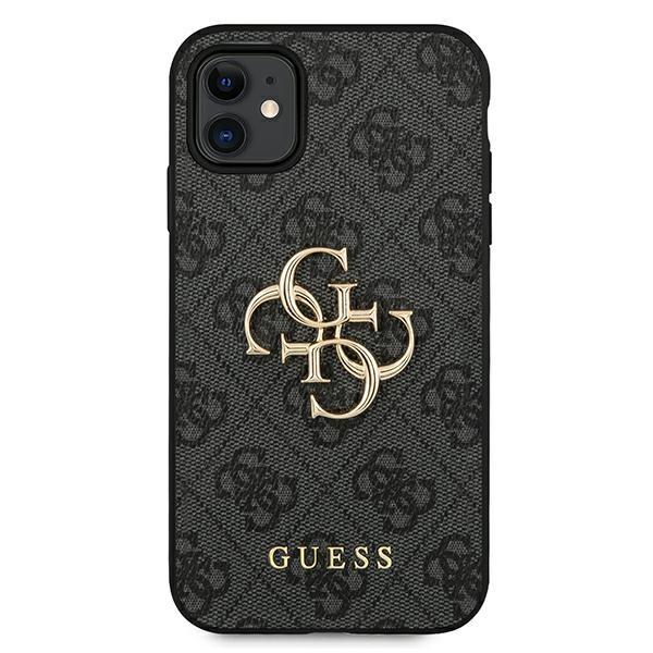 Guess Guhcn614Gmggr Iphone 11 6,1/ Xr Szary/Grey Hardcase 4G Duże Metalowe Logo