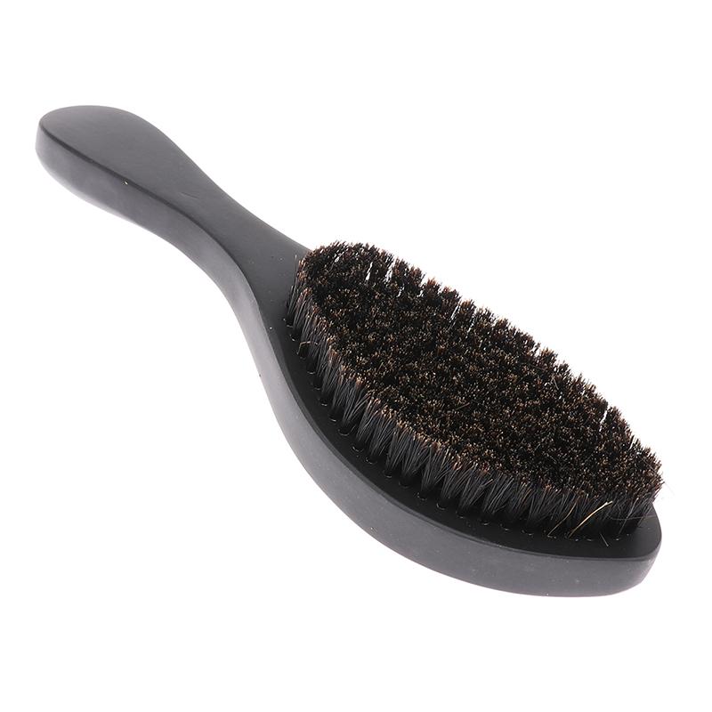 Изогнутая мягкая щетка для волос из щетины кабана, волнистая щетка для волос с деревянной ручкой, щетка премиум-класса Magic Wave