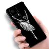 Ballet Girl Black Silicone Phone Case For Xiaomi POCO X3 X4 NFC F5 M3 M4 M6 X5 X6 Pro F3 F4 GT 5G C55 C65 M5