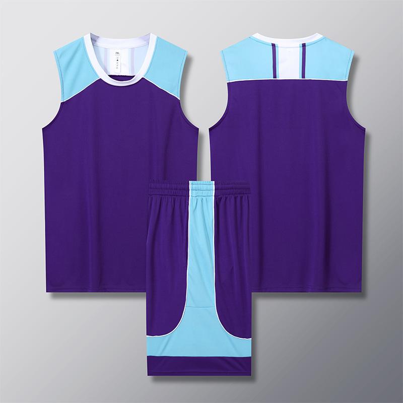 Basketball suit Men's sports quick-drying competition team uniform vest Children's basketball training suit Large size jersey Sleeveless