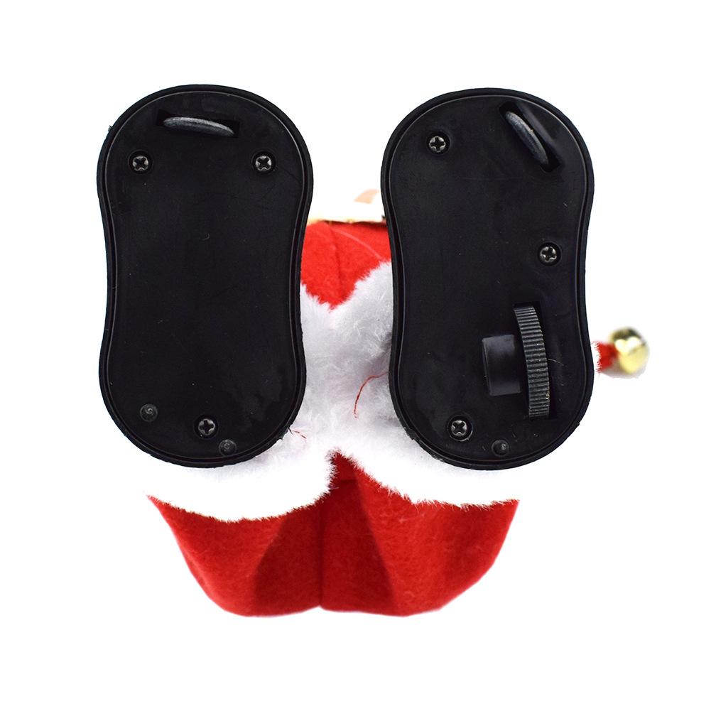 Витая хип Санта-Электрическая игрушка Санта-Клауса танцевальная музыка Санта-кукла Рождественское украшение подарок для детей (без батареи)