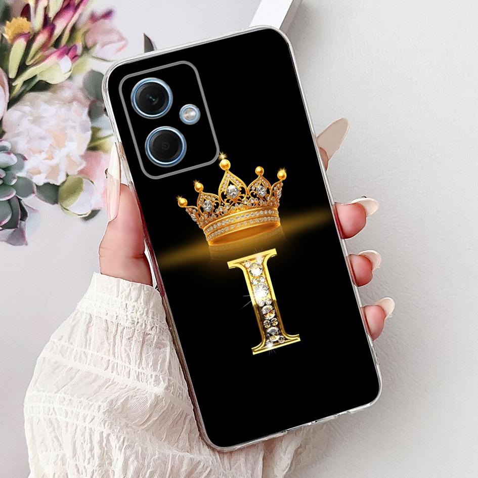 Чехол для Xiaomi Redmi Note 12 5G Милые Буквы Короны Прозрачный Силиконовый Мягкий Тонкий Чехол Для Телефона Redmi Note 12 Pro Plus