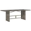 Garden Dining Set 9 pcs Grey Poly Rattan
