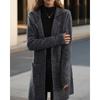 Tooxika Women's Autumn And Winter New Style Lapel Solid Color Long Sleeve Knitted Cardigan Loose Pocket Sweater Jacket Female
