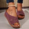 Модная обувь Сандалии Женские Летние Элегантные Женские Туфли Слипоны Женские Туфли на Платформе Женские Сандалии Повседневные Женские Шлепанцы Женская Обувь