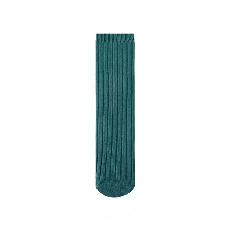 Soft Cotton Ribbed Knee High Socks for Baby Toddler Kids Breathable Solid Long Leg Warmers for Newborn Boys and Girls