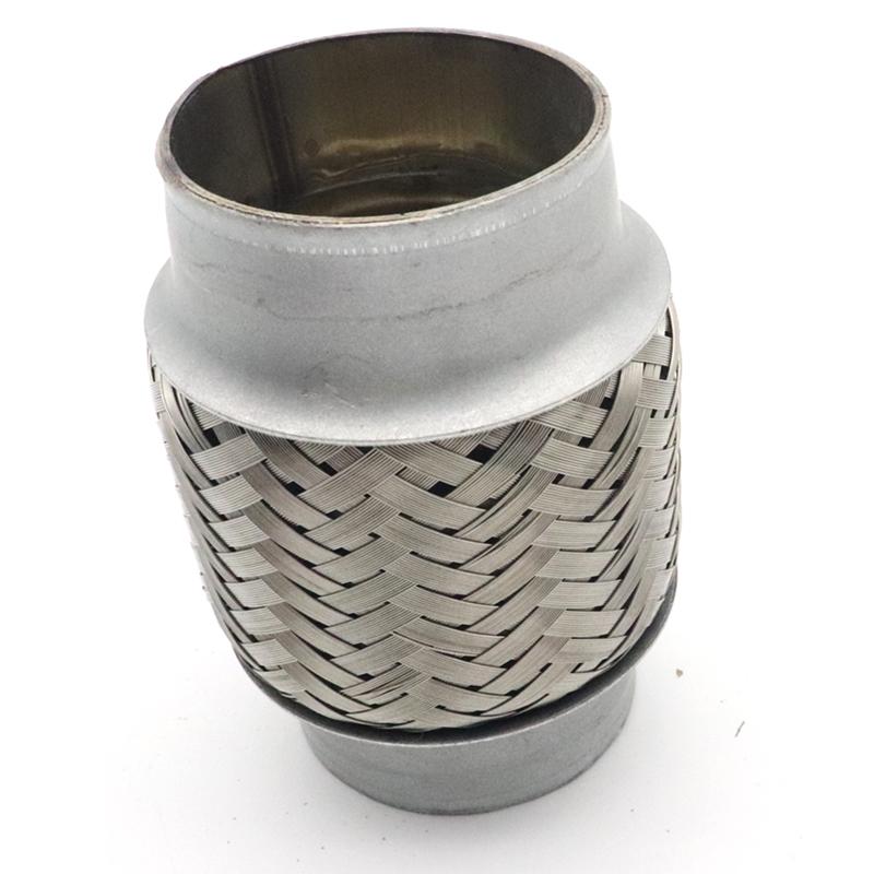 51-105 мм универсальная автомобильная выхлопная труба телескопическая гибкая соединительная оплетка сильфон 201 нержавеющая сталь глушитель трубный соединитель сварной глушитель