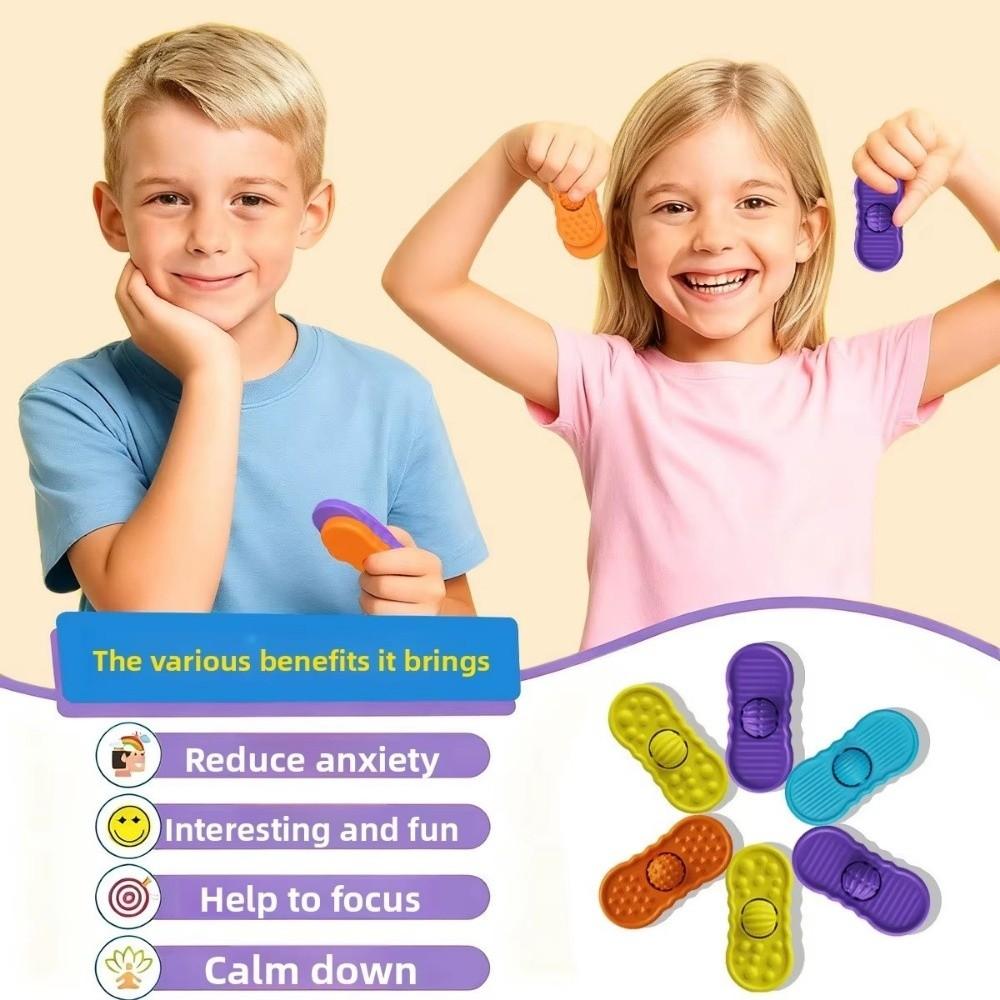 with Rolling Ball Sensory Stone Toy Silicone Fidgeting Toys Suitable for Children Teens