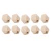 100Pcs Octagonal Wood Beads DIY HandMade Necklaces Keychains Jewelry Accessory Materials