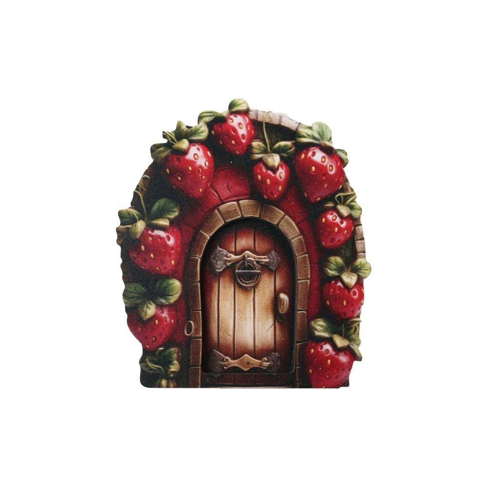 Wooden Elf Door Art Statues Handmade Fairy Gardens Doors Windows Door Miniature Garden Decorations