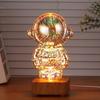 Glass 3D Astronaut Firework Night Light LED Color Changeable Ambient Lamp Bedroom