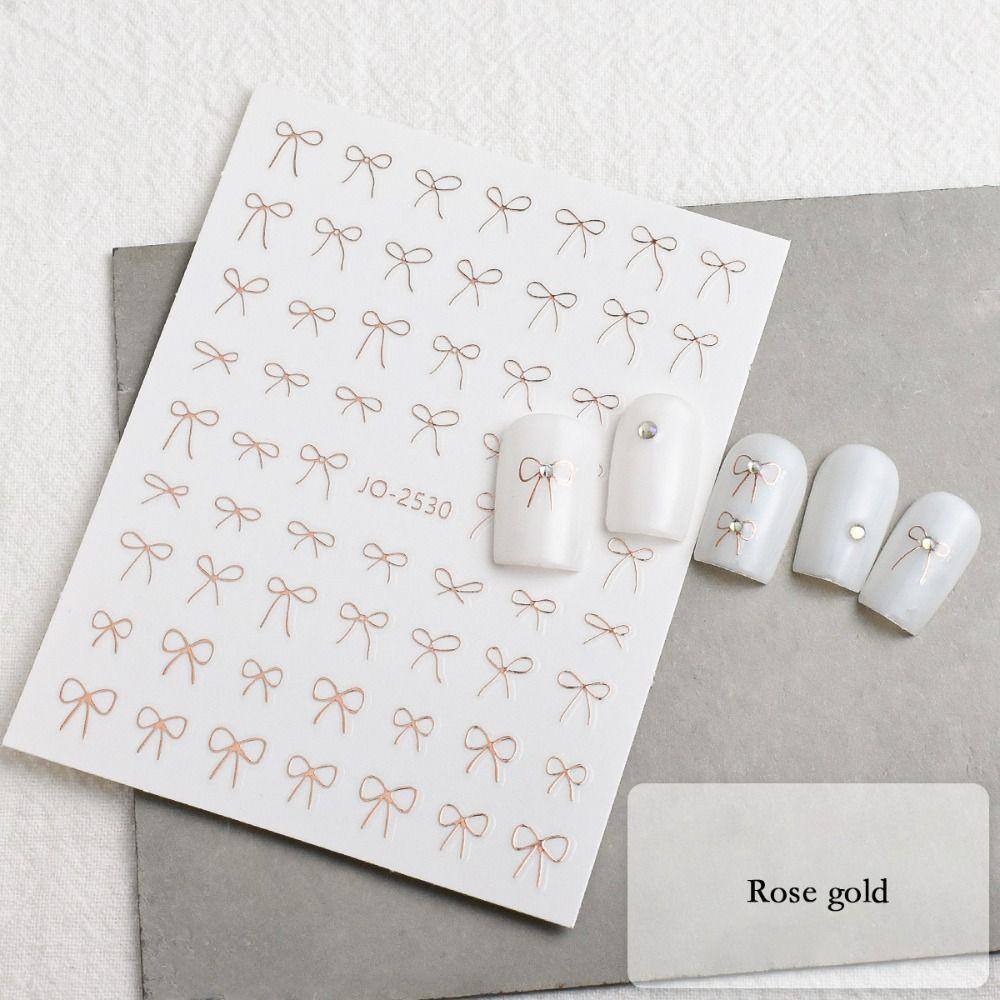 Waterproof Bow Nail Art Stickers Long Lasting Nail Art Sticker Nail Art Decoration  DIY Manicure