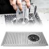 Household Black Stainless Steel Automatic Cup Washer Glass Cleaning Rinser for Coffee Shop