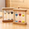 Sand Timer Set 1Min 3Min 5Min Hourglass 3-in-1 Desktop Sand Clock for Cooking Classroom Exercise Home Office Decoration