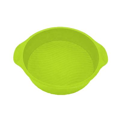 11-дюймовая круглая силиконовая форма для выпечки торта, поднос для выпечки торта своими руками(зеленый)