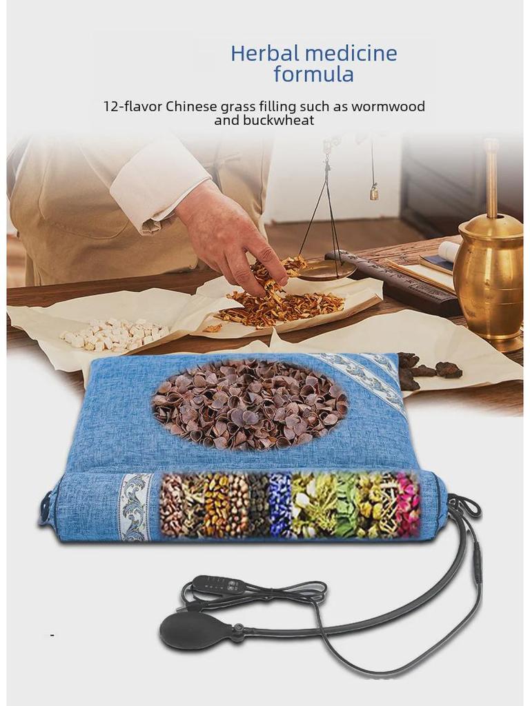 Многофункциональная подушка-грелка для шеи с травяным наполнителем