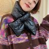 Cross Lazy Scarf New Cotton Autumn and Winter Korean Version Simple and Versatile Thickened Warm Decorative Neck Protection Small Scarf Shawl