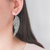 Модные серьги с преувеличенными крыльями для женщин с нишевым дизайном, простые длинные серьги, универсальные серьги в стиле ретро
