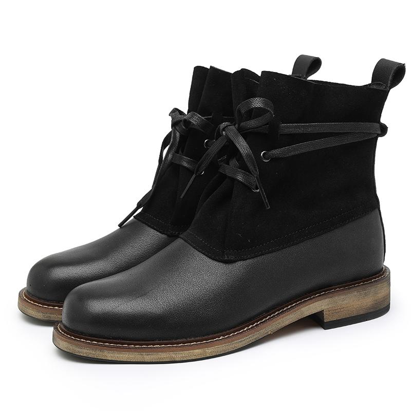 Модные высококачественные универсальные мужские ботинки, стильные мужские деловые повседневные высокие ботинки из натуральной кожи со шнуровкой для мужчин, ботинки для мотокросса