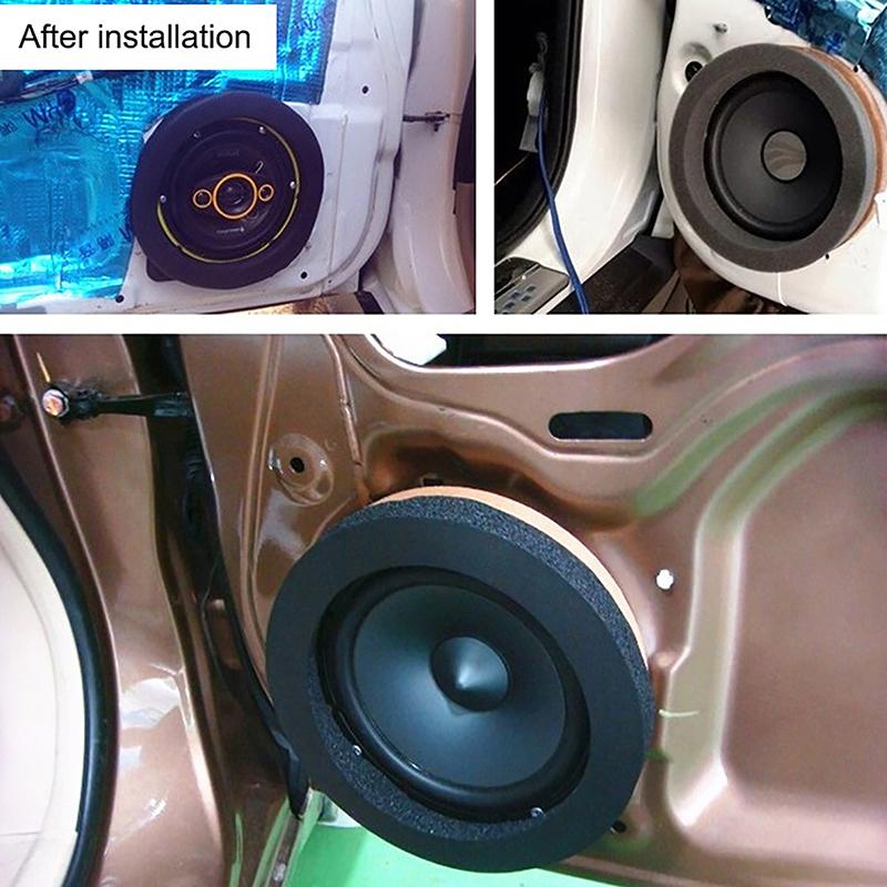 6,5-дюймовый универсальный автомобильный динамик звукоизоляционное кольцо хлопок бас отделка двери звукоизоляция хлопок автомобильные аксессуары для интерьера