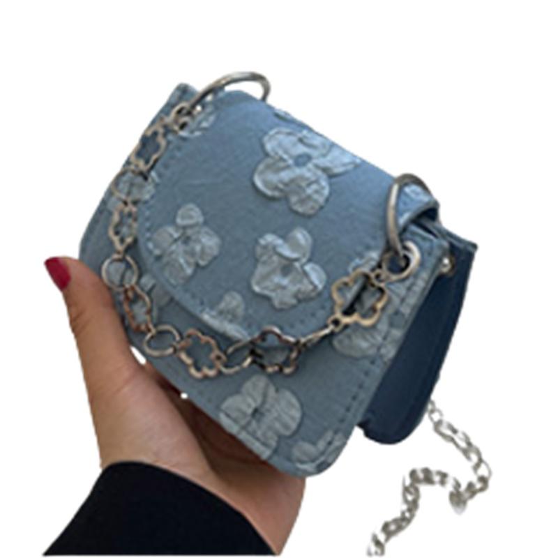 Stylish Vintage Mini Bag With Chain Strap Chic Pu Leather Crossbody Bag For Women