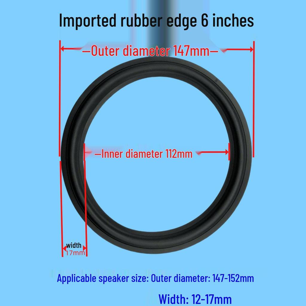 Speaker Rubber Edge Ring for 5, 6, 6.5, 8, 10, 12, 15 Inch Speakers
