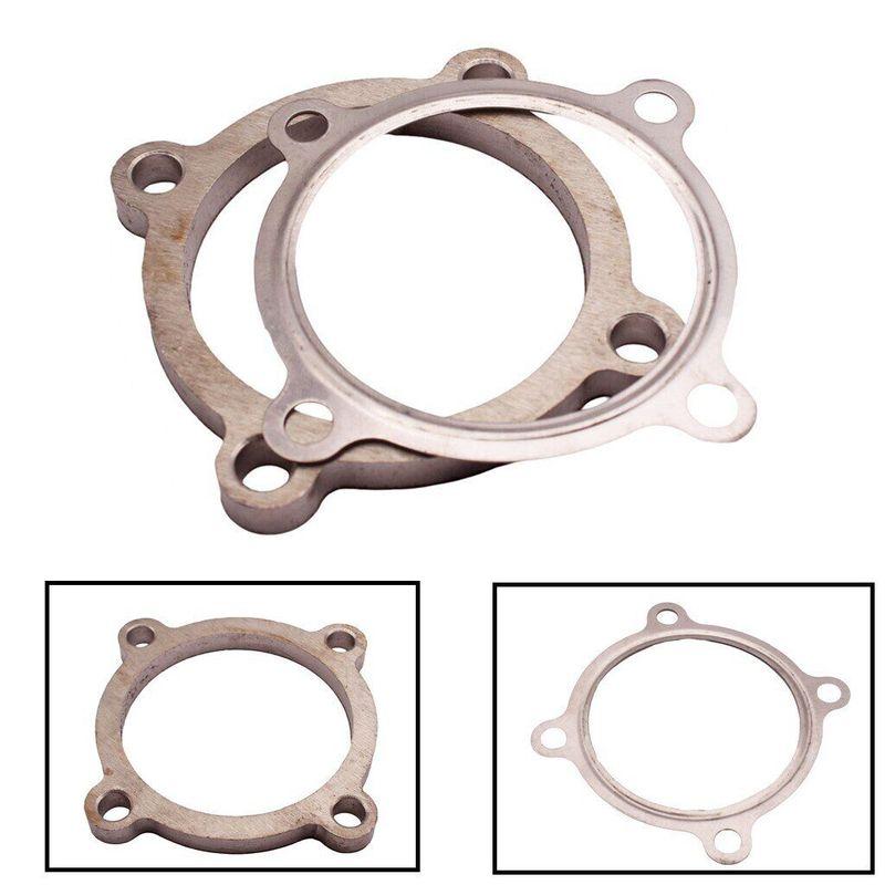 High Quality Stainless Steel 3'' 4 Bolt Turbo Exhaust Downpipe Flange with Gasket for T3 GT3582R GT30 GT35