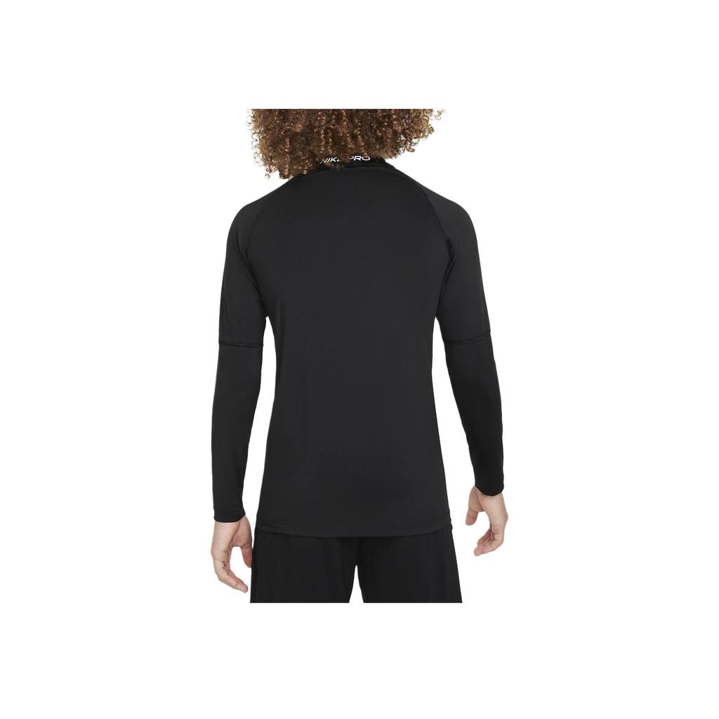 Nike Детская облегающая футболка с длинным рукавом, быстросохнущая, детские топы, черный цвет FJ6822-010