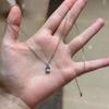 1 шт. Летняя Легкая Роскошь Мини Высококачественная Женская Цепочка на Ключицы Изысканное Аквамариновое Ожерелье Крутой Стиль Легкая Роскошь Версия