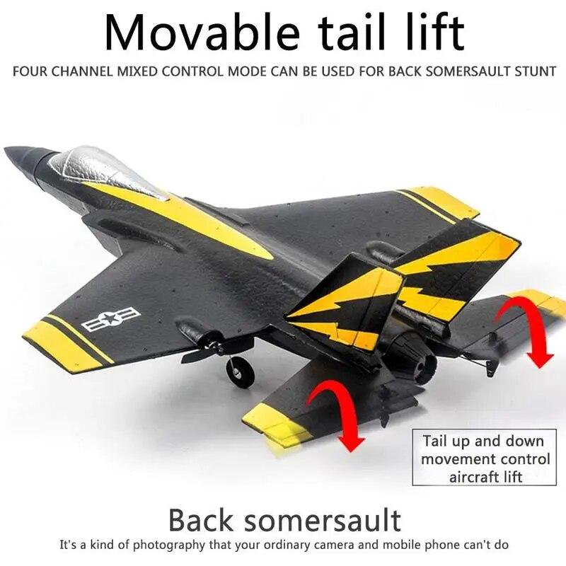 RC Plane 4CH F35 F22 Fighter 2.4G EPP RC Airplane Lightning Remote Control Aircraft Warbird Flight Toys for Boys Kids Children F935