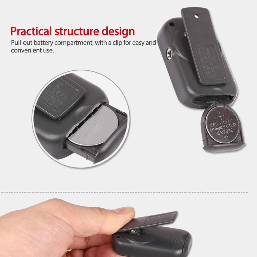 Professional Metronome M50 Digital LCD Clip-on Tuner Metronomfor Guitar