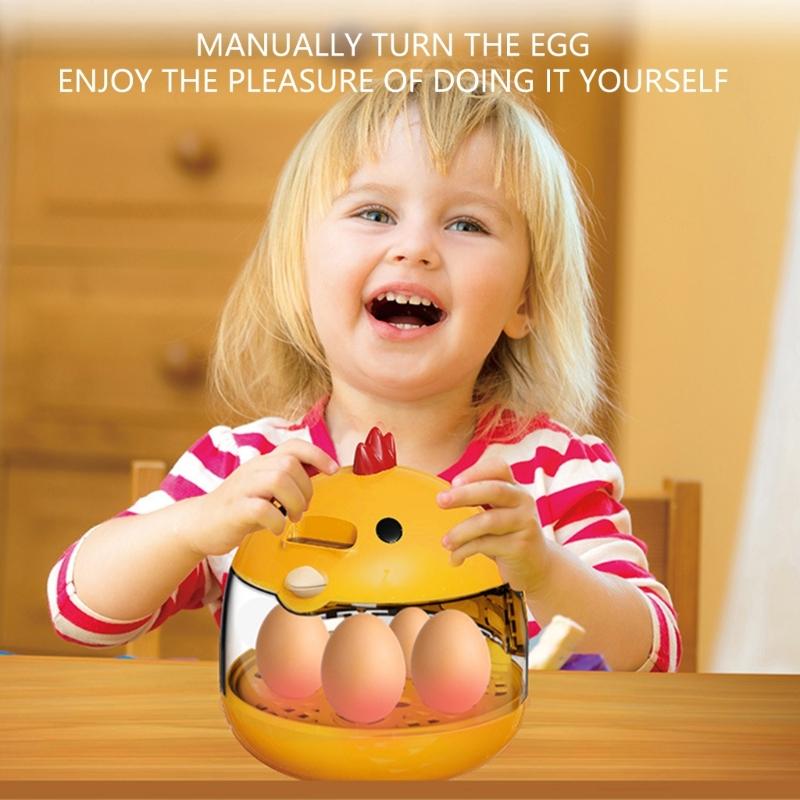 Инкубатор для яиц 5 яиц Инкубаторы для высиживания яиц Контроль тепла и влажности 5 яиц Полностью переворачивающийся Инкубатор для птицы