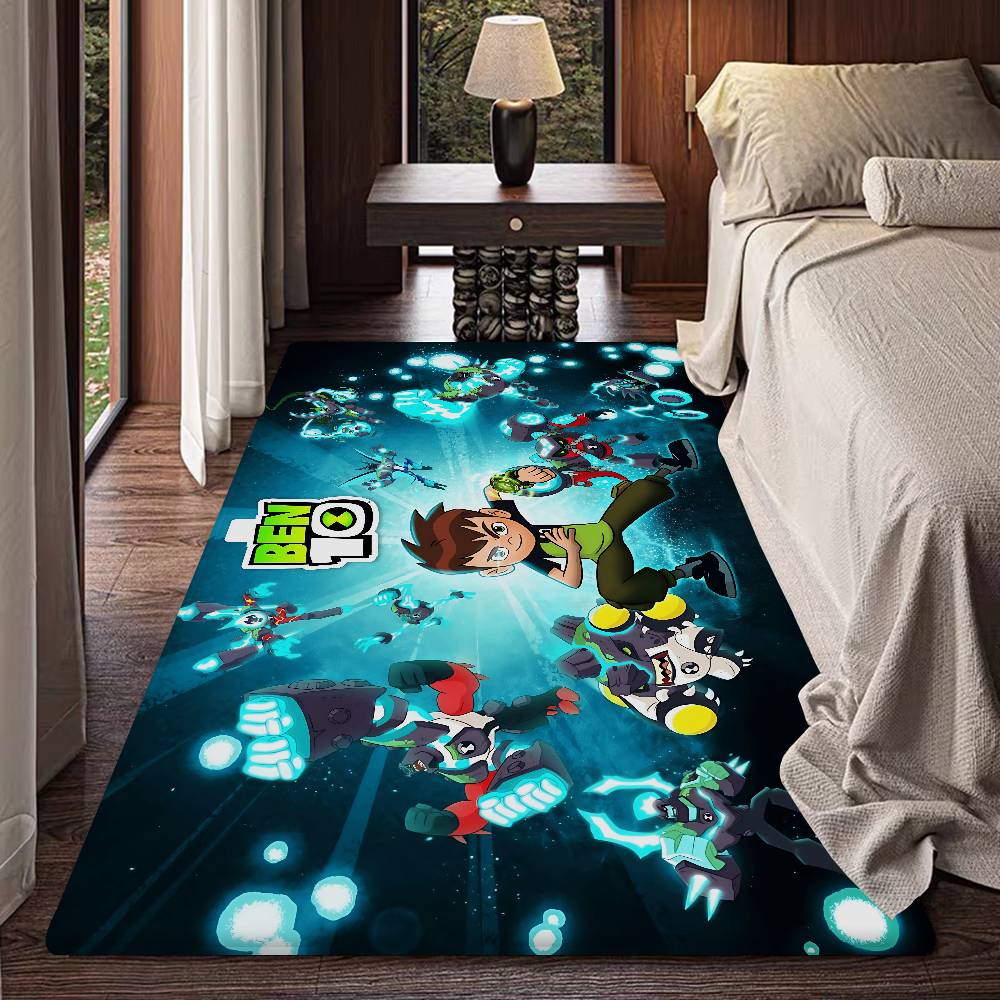 B-Ben 10 Classic Bathroom Mat Kids Room Bedroom Decoration Balcony Anti-Slip Doormat Living Room Welcome Rug