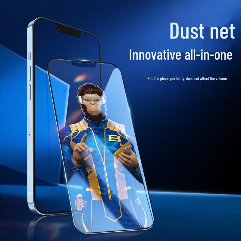 Mr. Blue Gorilla Tempered Glass Screen Protector for iPhone 14 Pro