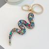 Mixed Color Snake Lucky Pendant Sparkle Zodiac Snake Year Key Ring  Couple